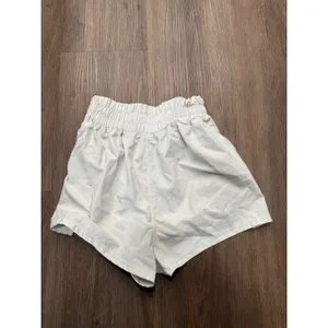 FP Movement The Way Home Shorts Womens XS White‎ High Rise Smocked Athletic thumbnail 3