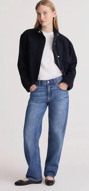 Madewell The Dean Easy Straight Leg Jeans Blue Size 23 thumbnail 1