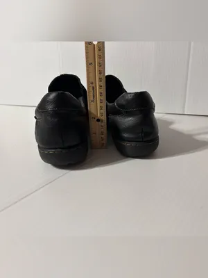 B.o.c. Black leather slip on loafers women size 11 M thumbnail 5