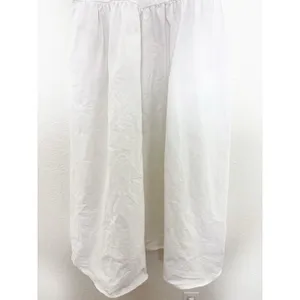 Zara White Poplin Tie Strap Midi Dress Large Milkmaid Corset Drop Waist 0881/334 thumbnail 10