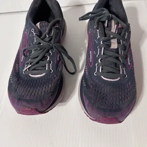 BROOKS Glycerin 19 grey/purple running shoe sneakers women size 10 thumbnail 4