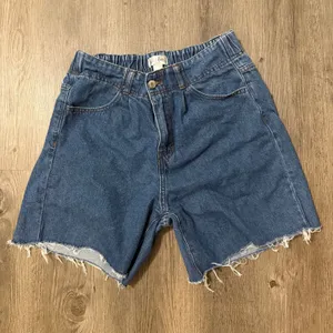 Handmade Just Be blue denim Jorts size S (super stretchy) thumbnail 1