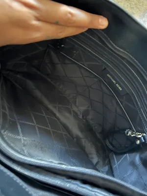 Michael Kors Black Saffiano Tote with Gold-Tone MK Charm thumbnail 12