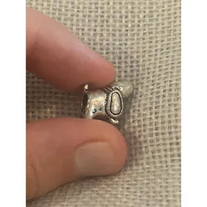 A490 charm bracket silver plated 5 pcs Gray thumbnail 12