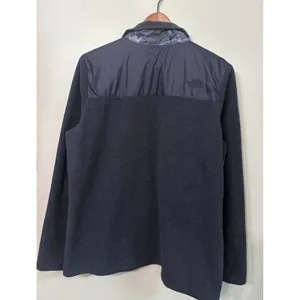 The North Face Womens XL Fleece Jacket Floral Print Denali Full Zip Grey Blue thumbnail 4