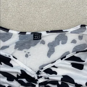 SHEIN Black and White Long Sleeve Top thumbnail 2