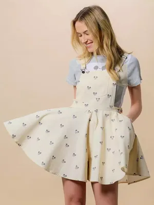 Disney Parks NWOT Her Universe Mickey Mouse Short Overalls thumbnail 1
