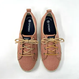 Sperry Women’s Crest Vibe Canvas Sneakers Terracotta 9.5 Excellent Condition thumbnail 3