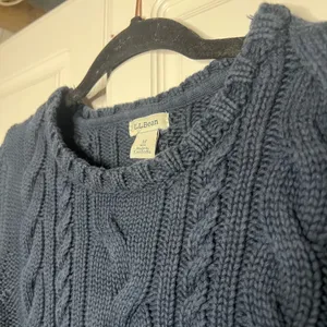 L.L. Bean Heritage Cotton Cableknit Fisherman Sweater thumbnail 5