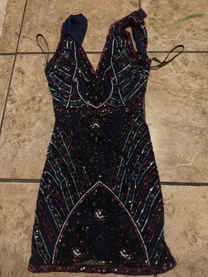 Sherri Hill Beaded Mini Dress thumbnail 9