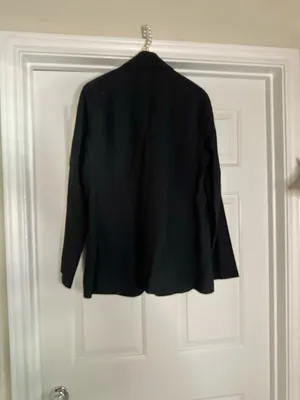 A New Day Solid Black Relaxed Fit Blazer thumbnail 4