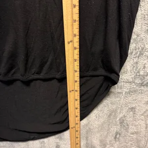 2217 | Express One Eleven High Low V-Neck Dolman Tee Black Women Large thumbnail 4