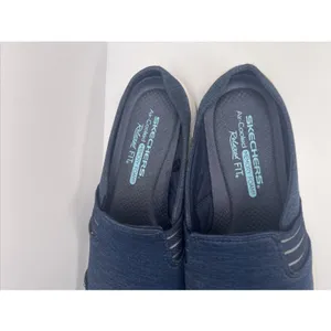 Skechers Women's 8.5 Navy Relaxed Fit Air-Cooled Memory Foam Slip On Shoes thumbnail 6