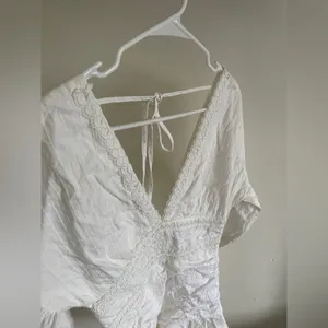 House of Chic White Embroidered Mini Dress thumbnail 3