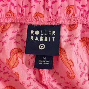 Roller Rabbit for Target Pink Seahorse Pajama Shorts Scalloped Hem Womens Medium thumbnail 8