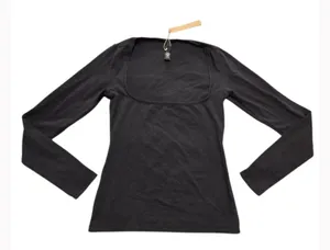 SKIMS Scoop Neck Long Sleeve T-Shirt S thumbnail 3