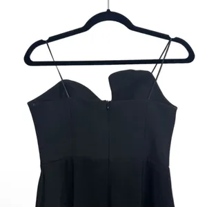 Amanda Uprichard Puzzle Gown Strapless Maxi Dress In Black thumbnail 8