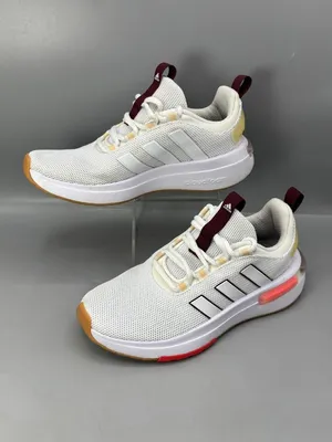 Adidas Cloudfoam Racer TR23 Running Shoes Women 6 White Athletic Sneakers 789005 thumbnail 2