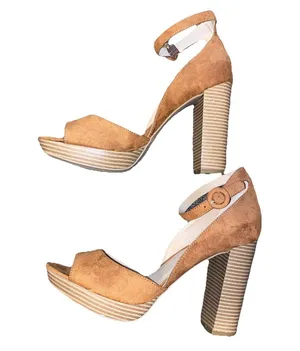 Sun + Stone Womens Reeta Faux Leather Peep Toe Platform Sandals Shoes Sz 11 thumbnail 4