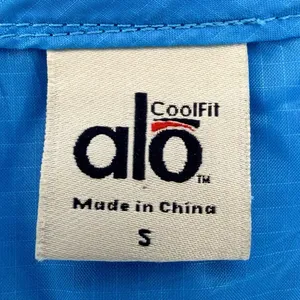 Alo Coolfit Bright Blue Nylon Lightweight Zip Vest Size S Small EUC!! thumbnail 4
