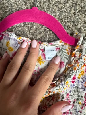 Old Navy Floral Smocked Flutter Sleeve Top thumbnail 2