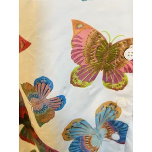 Show Me Your MuMu Pajama Top XS Sunday Morning Rainbow Butterflies Short Sleeve thumbnail 4