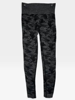 Gymshark Adapt Camo Seamless High-Waist Leggings Black & Charcoal Gray S/M thumbnail 8