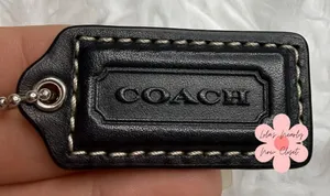 1.5" COACH Fob Bag Charm Hang tag Hangtag thumbnail 1