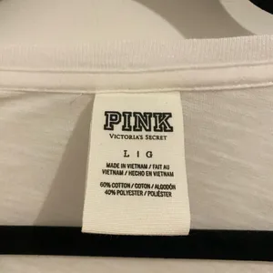 Victoria’s Secret Pink Black & White Sequin Logo T-Shirt Size L New W/O Tag thumbnail 6