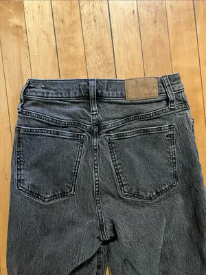 Madewell Perfect Vintage Straight Jeans in Black Size 25 thumbnail 11