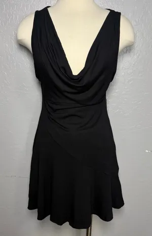 Free People Black Cubana Mini Dress in Small thumbnail 1