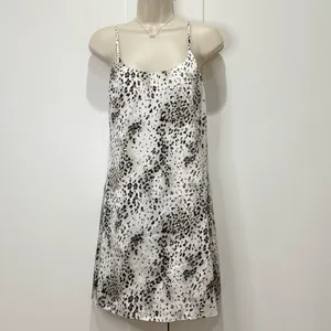 Alice + Olivia Russell Safari Silk Mini Slip Dress XS Animal Print Cocktail Chic thumbnail 4