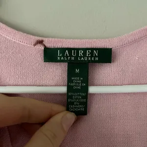 Lauren Ralph Lauren Pink Ruffle Collar Blouse Top Size Medium Preppy Workwear thumbnail 7
