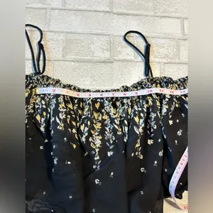 Free People Black Floral Camisole thumbnail 8