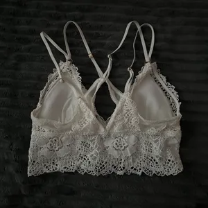 Aerie white lace padded bralette thumbnail 2
