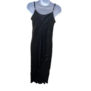 Black Cocktail Dress With Adjustable Straps & Cowl Neck Anthropologie Womens Siz thumbnail 8
