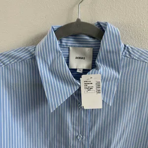 Aknvas Marina Tie Front Poplin Top Size Small New thumbnail 3