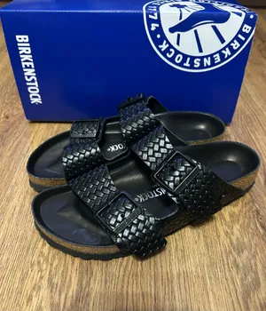 BIRKENSTOCK Arizona embossed black gladiator sandals slippers shoes women’s eur 38 new thumbnail 2