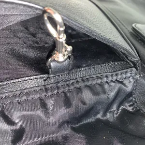 Franklin Covey Black Leather backpack/ Purse medium thumbnail 12