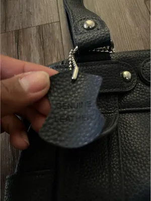 VTG Y2K Black Horsebit Hardware Shoulder Bag Genuine Leather thumbnail 3