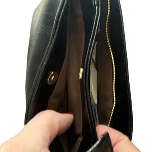 BRAND NEW ~ Small Black Textured Leather ? Cross Body Purse Shoulder Bag thumbnail 5