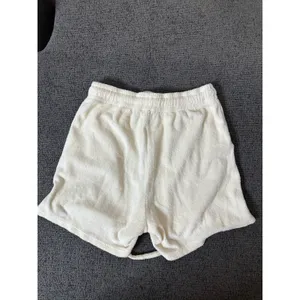 Donni. Terry Henley Shorts size XS Ivory Cream Drawstring Made in USA thumbnail 2