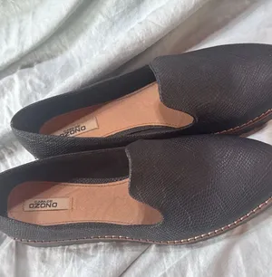 CAPA DE OZONO Black Loafer Flats Women's Slip On Shoes Comfort Casual thumbnail 1