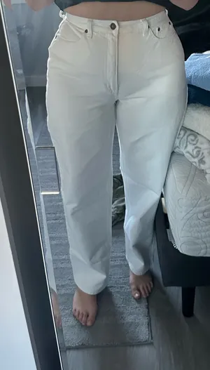 Vintage white jeans Size 10 thumbnail 1