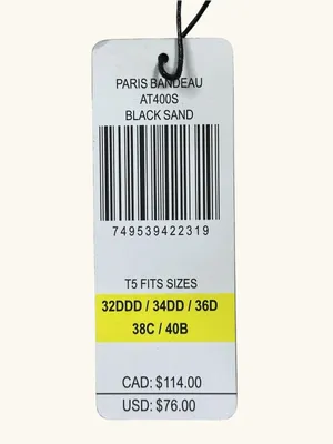 A.Ché Black Bandeaucc Underwire Bikini Set T5 32DDD 34DD 36D 38C 40B BottomL NWT thumbnail 12