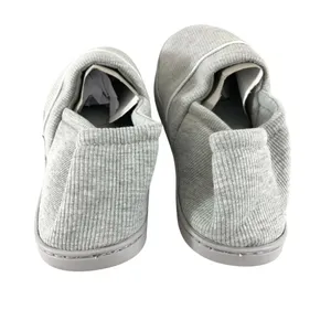 Womens Slippers Clogs Fabric Ribbed Slip On Gray Size 10 thumbnail 3