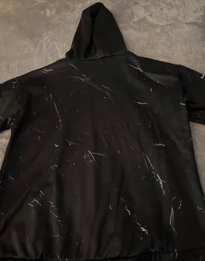 Woman’s black beautifully broken hoodie size large thumbnail 2