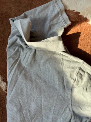 Saddlebred grey short sleeve polo top size large fits medium best Collar needs to be ironed thumbnail 4