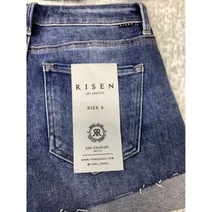 Risen Jeans Womens Medium Wash Cuffed Mid Rise Denim Shorts RDS6459 Size S thumbnail 8