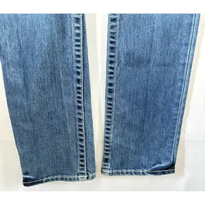 True Religion‎ Women's 25 Straight Leg Jean Blue Pockets Medium Wash Low Rise thumbnail 5